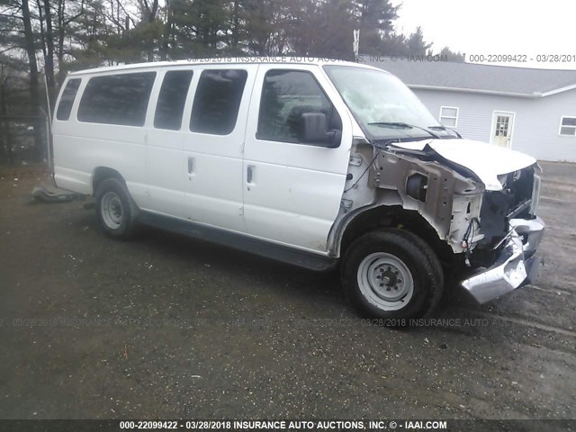 1FDSS3BL3BDB15436 - 2011 FORD ECONOLINE E350 SUPER DUTY WAGON WHITE photo 1