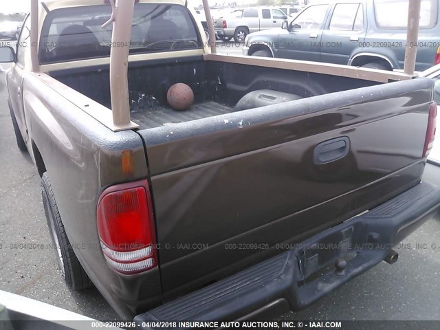 1B7FL26P8WS709998 - 1998 DODGE DAKOTA BROWN photo 3