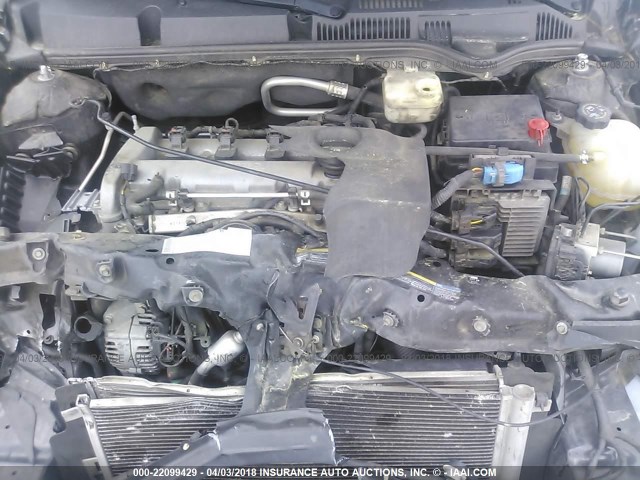 1G8AN18F67Z104240 - 2007 SATURN ION LEVEL 2 SILVER photo 10