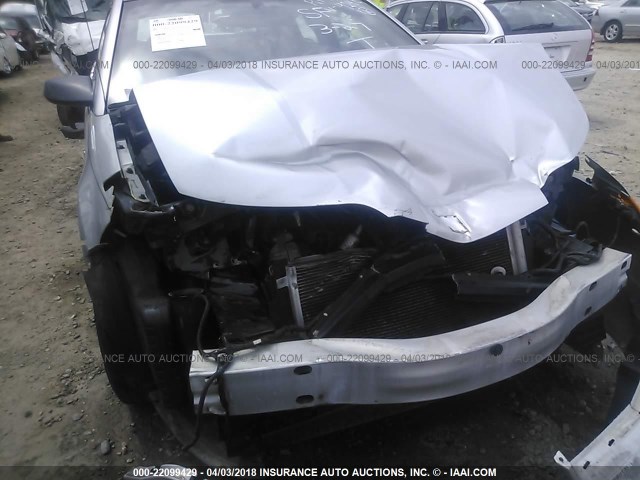 1G8AN18F67Z104240 - 2007 SATURN ION LEVEL 2 SILVER photo 6