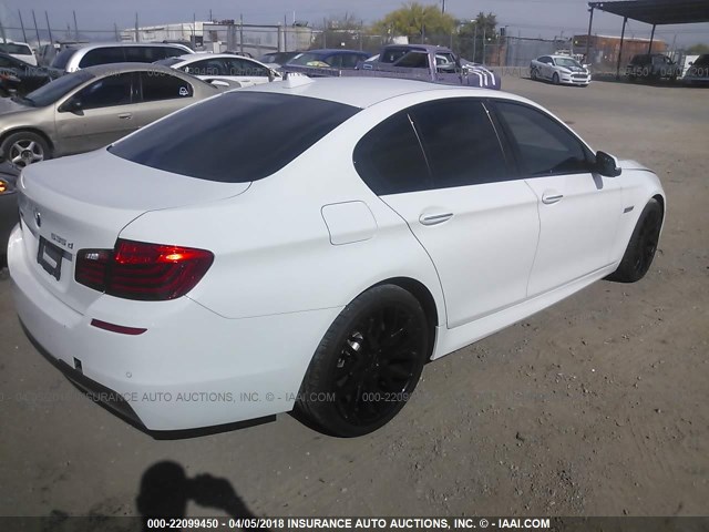 WBAFV3C5XEDZ33468 - 2014 BMW 535 D/XI WHITE photo 4