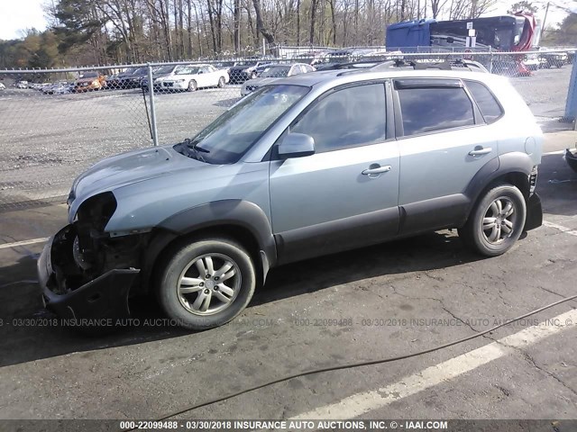 KM8JN12DX6U381378 - 2006 HYUNDAI TUCSON GLS/LIMITED GREEN photo 2