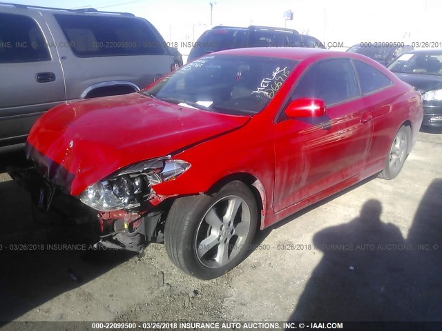 4T1CA30P46U106084 - 2006 TOYOTA CAMRY SOLARA SE/SLE RED photo 2