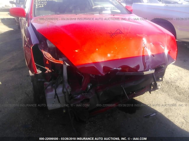 4T1CA30P46U106084 - 2006 TOYOTA CAMRY SOLARA SE/SLE RED photo 6