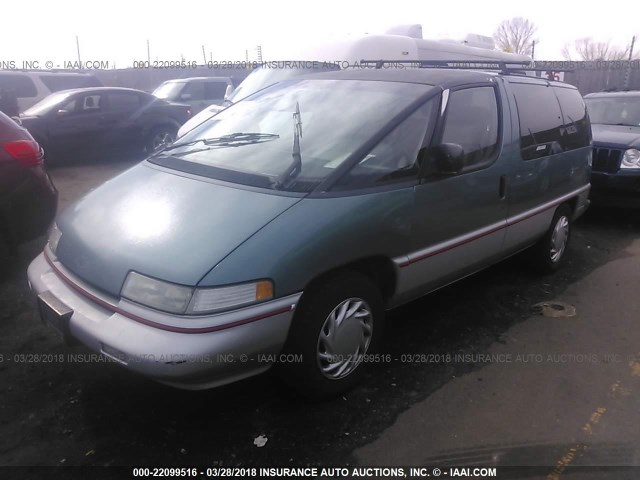 1GNDU06L9PT138952 - 1993 CHEVROLET LUMINA APV TEAL photo 2