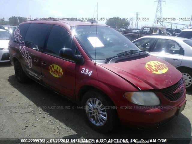 2C8GP64L61R146619 - 2001 CHRYSLER TOWN & COUNTRY LIMITED RED photo 1