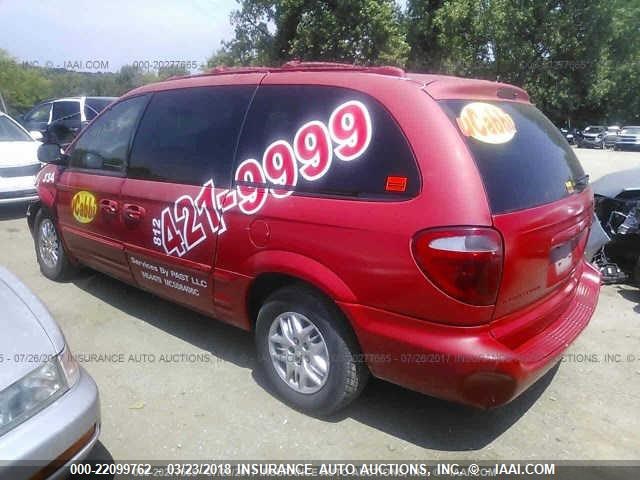 2C8GP64L61R146619 - 2001 CHRYSLER TOWN & COUNTRY LIMITED RED photo 3