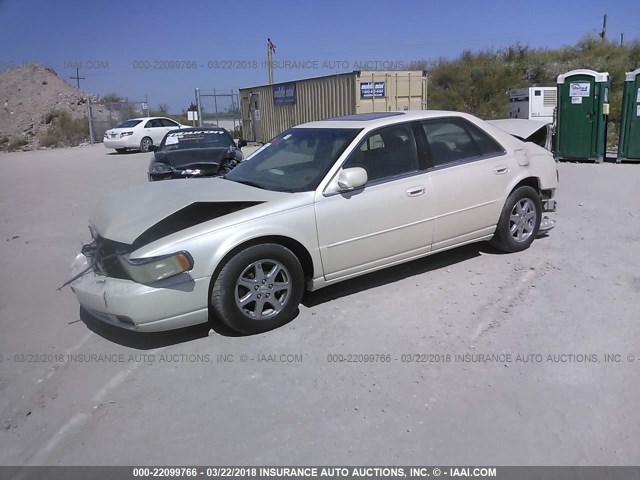 1G6KY54962U229708 - 2002 CADILLAC SEVILLE STS WHITE photo 2