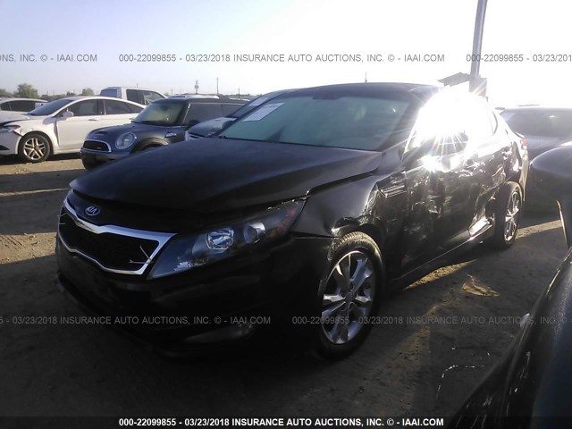 5XXGN4A78DG126467 - 2013 KIA OPTIMA EX BLACK photo 2