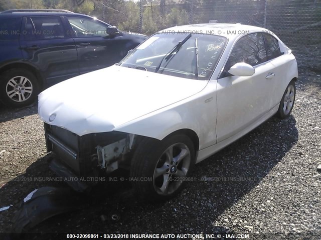 WBAUP73548VF09889 - 2008 BMW 128 I Սպիտակ լուսանկար 2