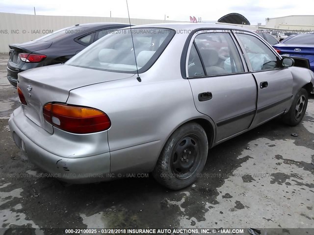 1Y1SK5289WZ443945 - 1998 CHEVROLET GEO PRIZM LSI TAN photo 4