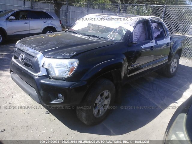 3TMJU4GN4DM151718 - 2013 TOYOTA TACOMA DOUBLE CAB PRERUNNER BLACK photo 2