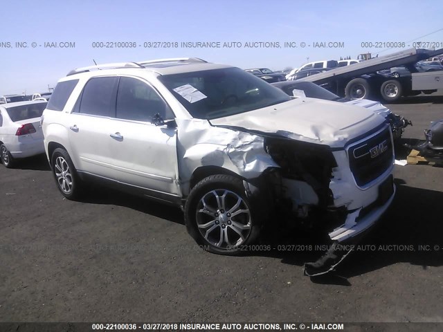 1GKKVRKD9DJ176855 - 2013 GMC ACADIA SLT-1 Blanc photo 1