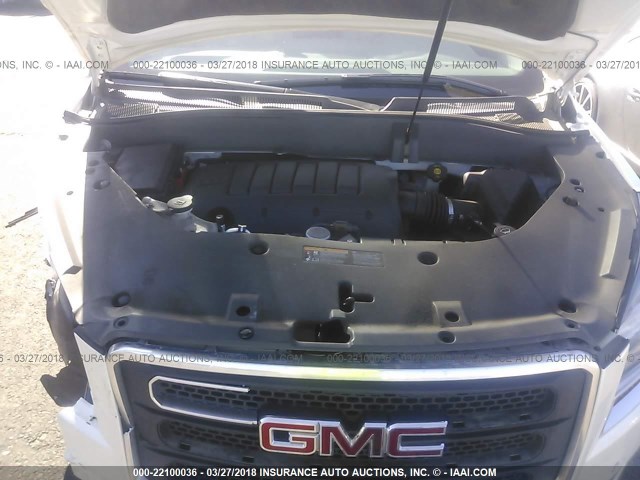 1GKKVRKD9DJ176855 - 2013 GMC ACADIA SLT-1 Blanc photo 10