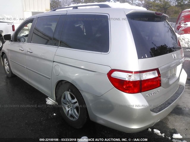 5FNRL38776B439613 - 2006 HONDA ODYSSEY EXL ვერცხლისფერი ფოტო 3