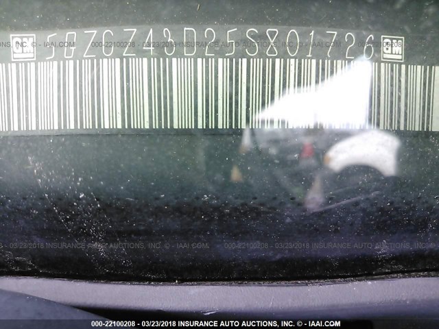 5GZCZ43D25S801726 - 2005 SATURN VUE 黑色 照片 9