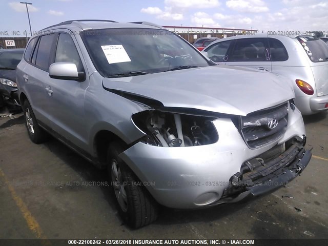 5NMSG13D77H006655 - 2007 HYUNDAI SANTA FE GLS SILVER photo 1