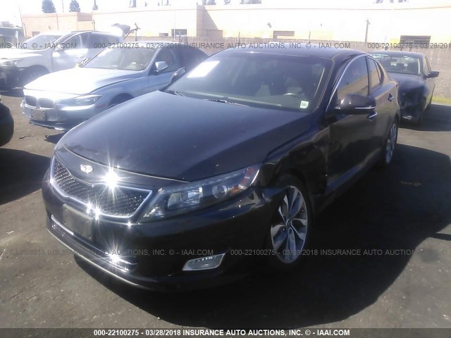 5XXGR4A71FG383008 - 2015 KIA OPTIMA SX BLACK photo 2