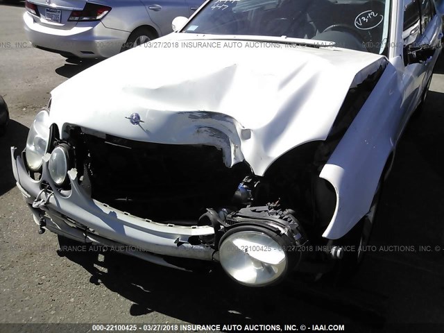 WDBUF70J53A114770 - 2003 MERCEDES-BENZ E 500 WHITE photo 6