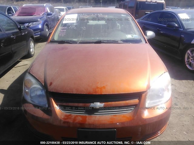 1G1AK55F177292793 - 2007 CHEVROLET COBALT LS ORANGE photo 6