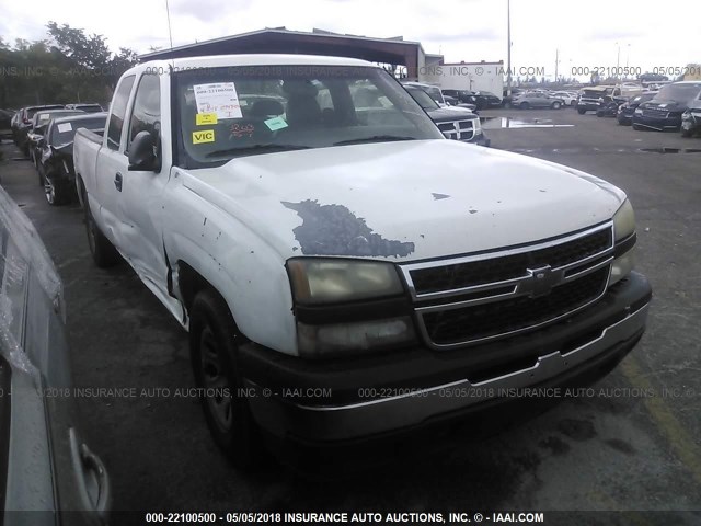 1GCEC19X56Z241379 - 2006 CHEVROLET SILVERADO C1500 WHITE photo 1