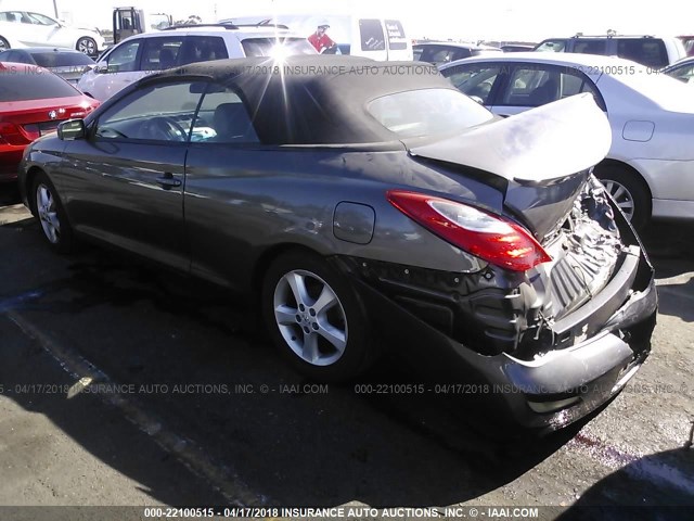 4T1FA38P97U134255 - 2007 TOYOTA CAMRY SOLARA SE/SLE GRAY photo 3