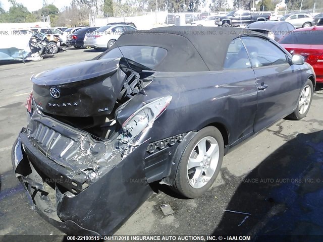 4T1FA38P97U134255 - 2007 TOYOTA CAMRY SOLARA SE/SLE ნაცრისფერი ფოტო 4