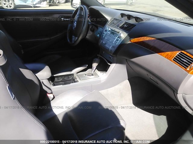 4T1FA38P97U134255 - 2007 TOYOTA CAMRY SOLARA SE/SLE ნაცრისფერი ფოტო 5