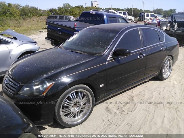 JNKBY01E96M200998 - 2006 INFINITI M45 SPORT BLACK photo 2