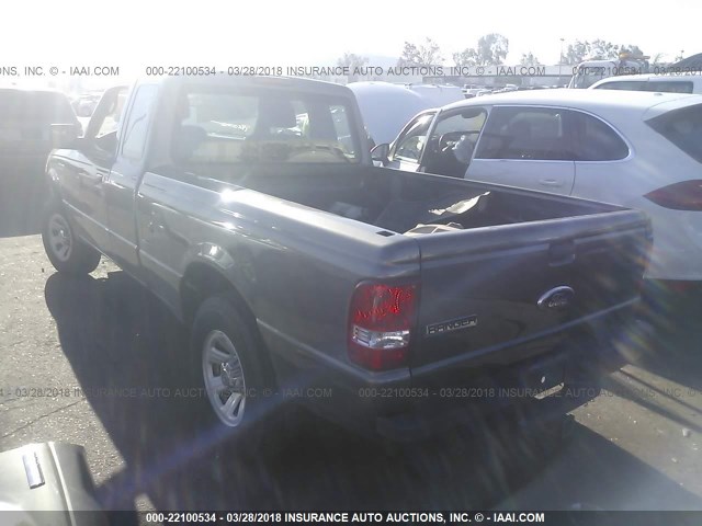 1FTKR1ED1BPA35480 - 2011 FORD RANGER SUPER CAB GRAY photo 3