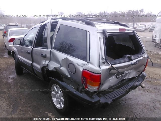 1J4GW48N81C637944 - 2001 JEEP GRAND CHEROKEE LAREDO GRAY photo 6