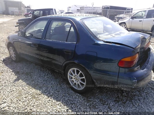 1Y1SK52892Z411202 - 2002 CHEVROLET GEO PRIZM LSI 蓝色 照片 3