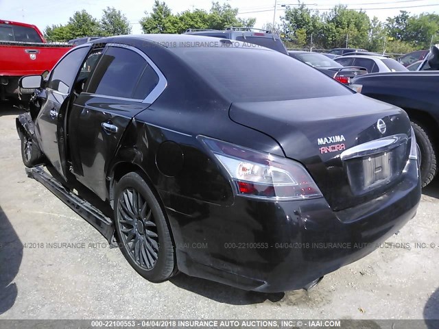 1N4AA5AP4DC839024 - 2013 NISSAN MAXIMA S/SV BLACK photo 3