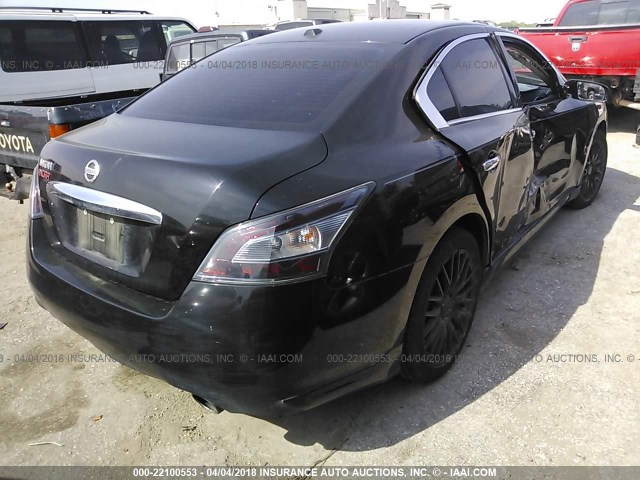 1N4AA5AP4DC839024 - 2013 NISSAN MAXIMA S/SV BLACK photo 4