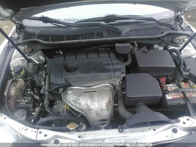 4T1BF3EK4BU219120 - 2011 TOYOTA CAMRY SE/LE/XLE SILVER photo 10