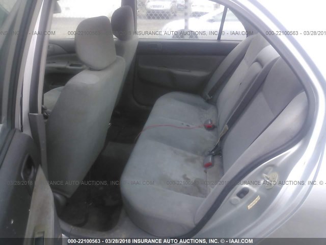 JA3AJ26E85U012721 - 2005 MITSUBISHI LANCER ES SILVER photo 8