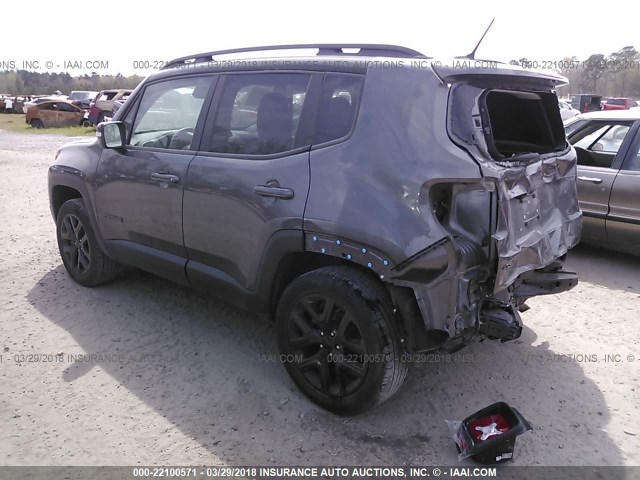 ZACCJBBT2GPD08000 - 2016 JEEP RENEGADE LATITUDE GRAY photo 3