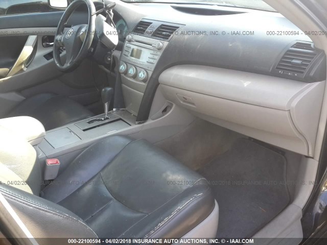 4T1BE46K59U865476 - 2009 TOYOTA CAMRY SE/LE/XLE BLACK photo 5