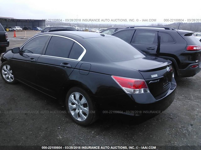 1HGCP26809A154816 - 2009 HONDA ACCORD EXL BLACK photo 3