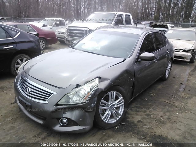 JN1CV6AP8AM402911 - 2010 INFINITI G37 SPORT GRAY photo 6