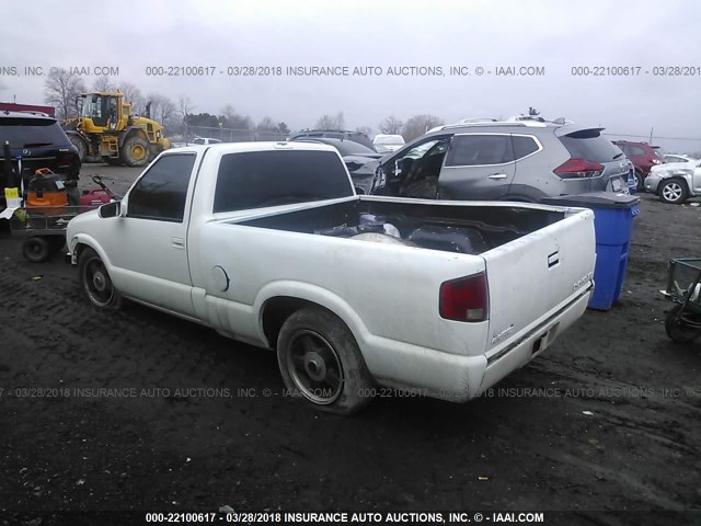 1GCCS14W3SK188189 - 1995 CHEVROLET S TRUCK S10 WHITE photo 3