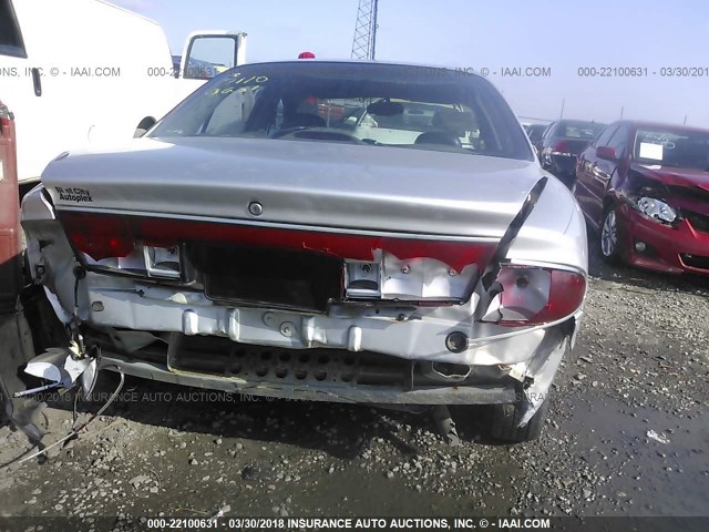 2G4WY55J911217887 - 2001 BUICK CENTURY LIMITED SILVER photo 6