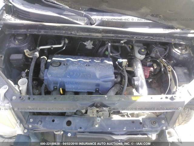 JTLKT324340143309 - 2004 TOYOTA SCION XB ლურჯი ფოტო 10