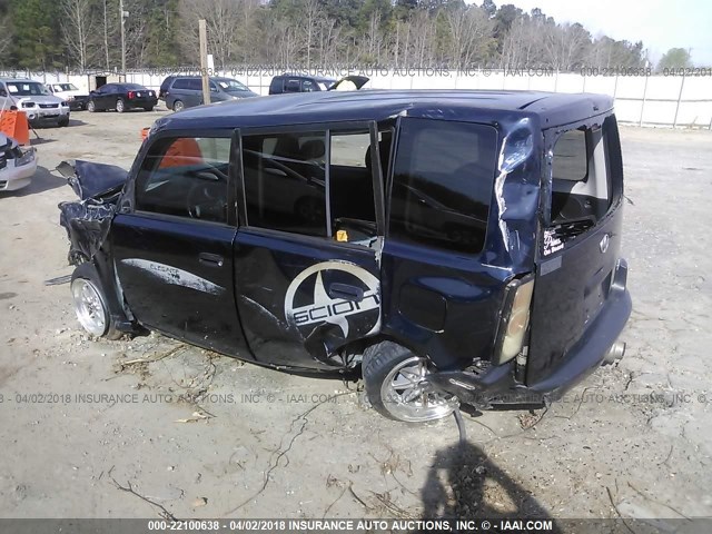 JTLKT324340143309 - 2004 TOYOTA SCION XB ლურჯი ფოტო 3