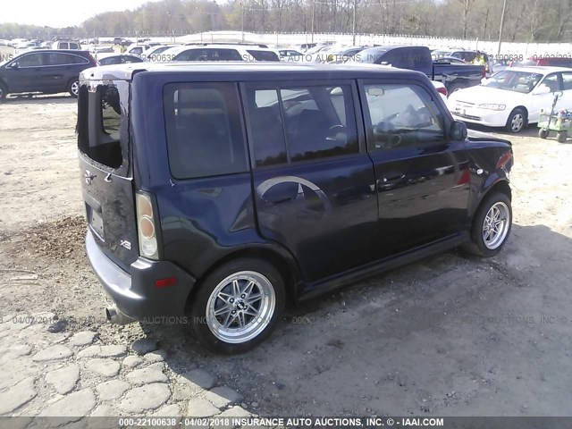 JTLKT324340143309 - 2004 TOYOTA SCION XB ლურჯი ფოტო 4