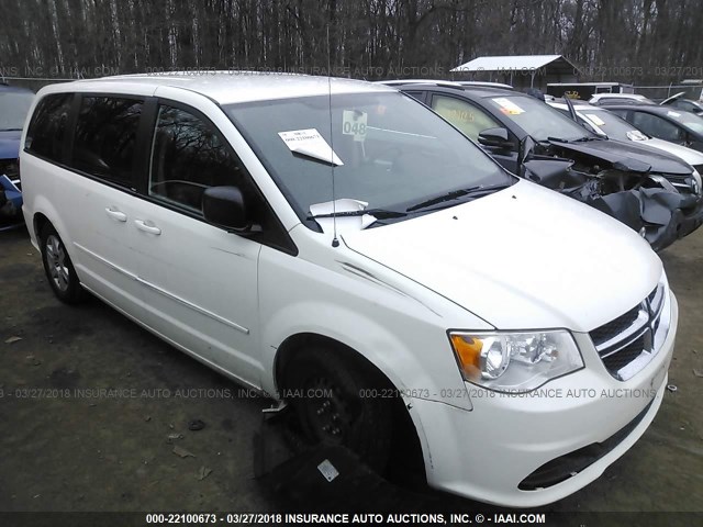 2C4RDGBG1CR243714 - 2012 DODGE GRAND CARAVAN SE WHITE photo 1