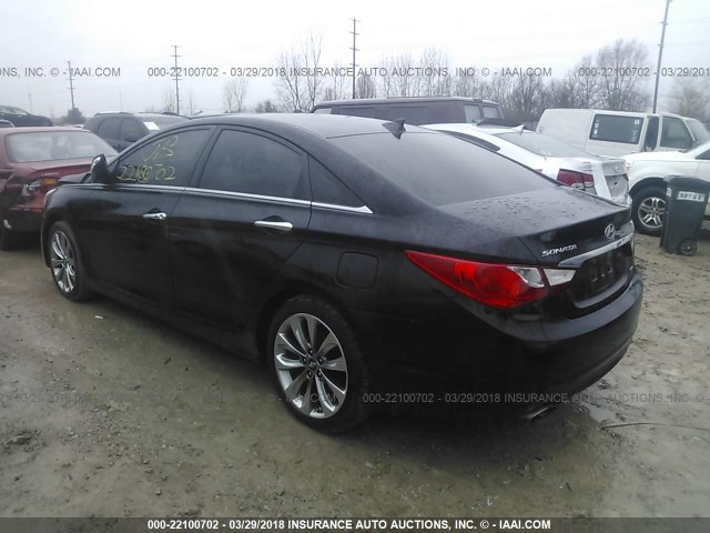 5NPEC4AB6DH549196 - 2013 HYUNDAI SONATA SE/LIMITED BLACK photo 3