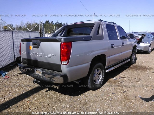 3GNEC12Z45G207175 - 2005 CHEVROLET AVALANCHE C1500 TAN photo 4