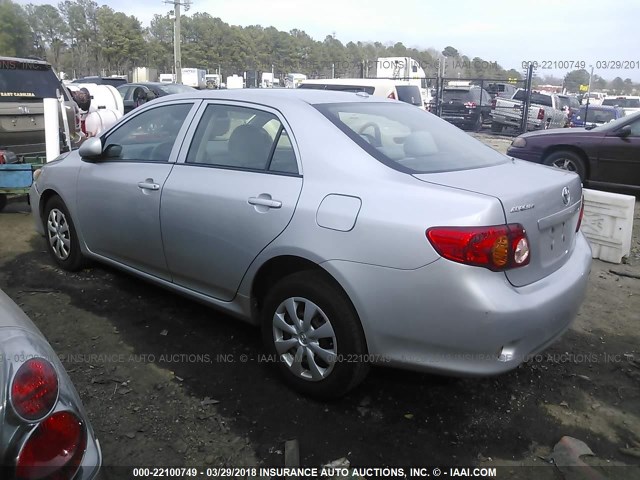 1NXBU4EE3AZ311520 - 2010 TOYOTA COROLLA S/LE/XLE SILVER photo 3