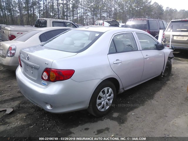 1NXBU4EE3AZ311520 - 2010 TOYOTA COROLLA S/LE/XLE SILVER photo 4